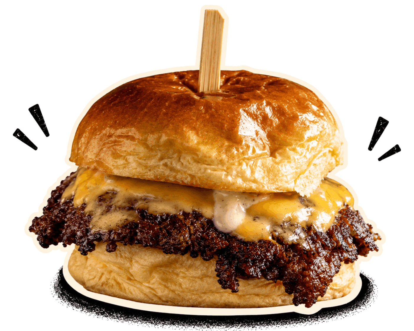 Hamburguesa artesanal de Pampa Smash Burger en Porto Cristo